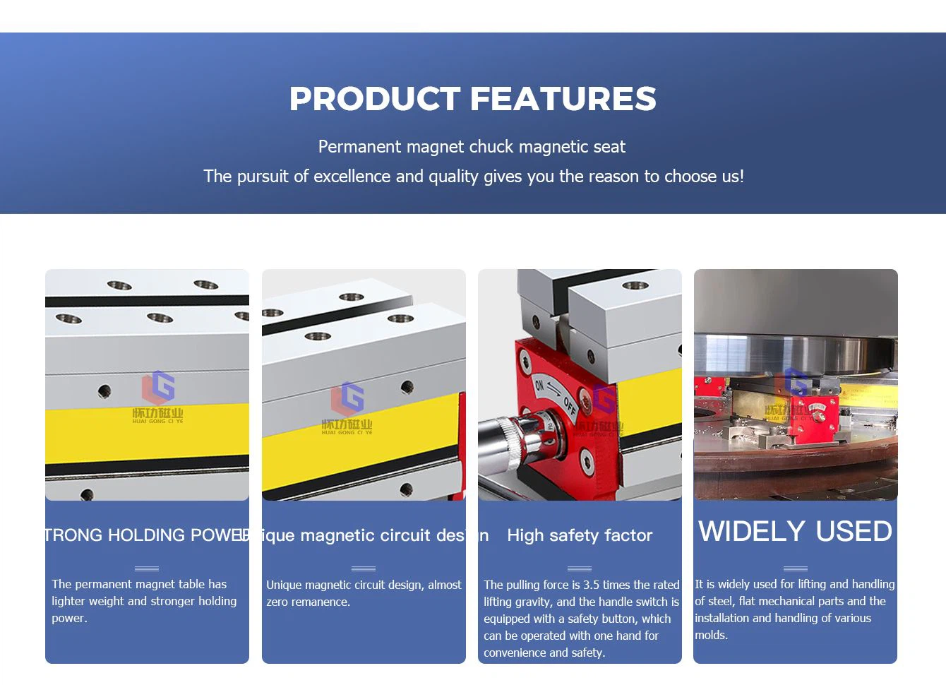 Permanent magnet chuck magnetic seat 6001